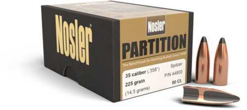 Nosler 338 Caliber 225 Grains SP Partition Bullets 50/Box 16336